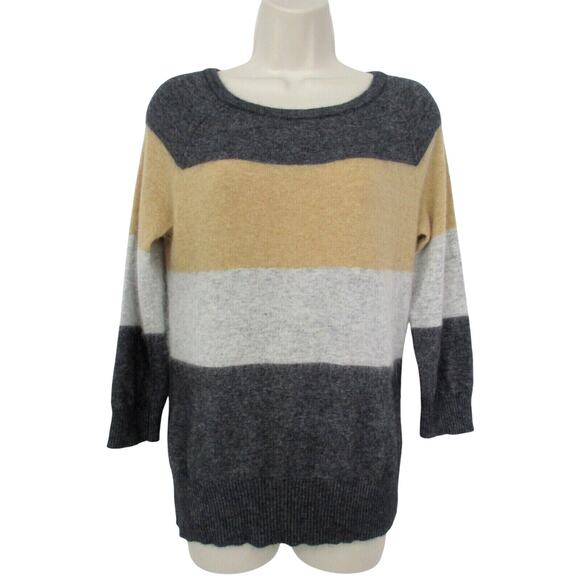 Fenn Wright Manson Sweaters - Fenn Wright Manson Sweater Women Medium Angora Blend Stripe Color Block Neutral